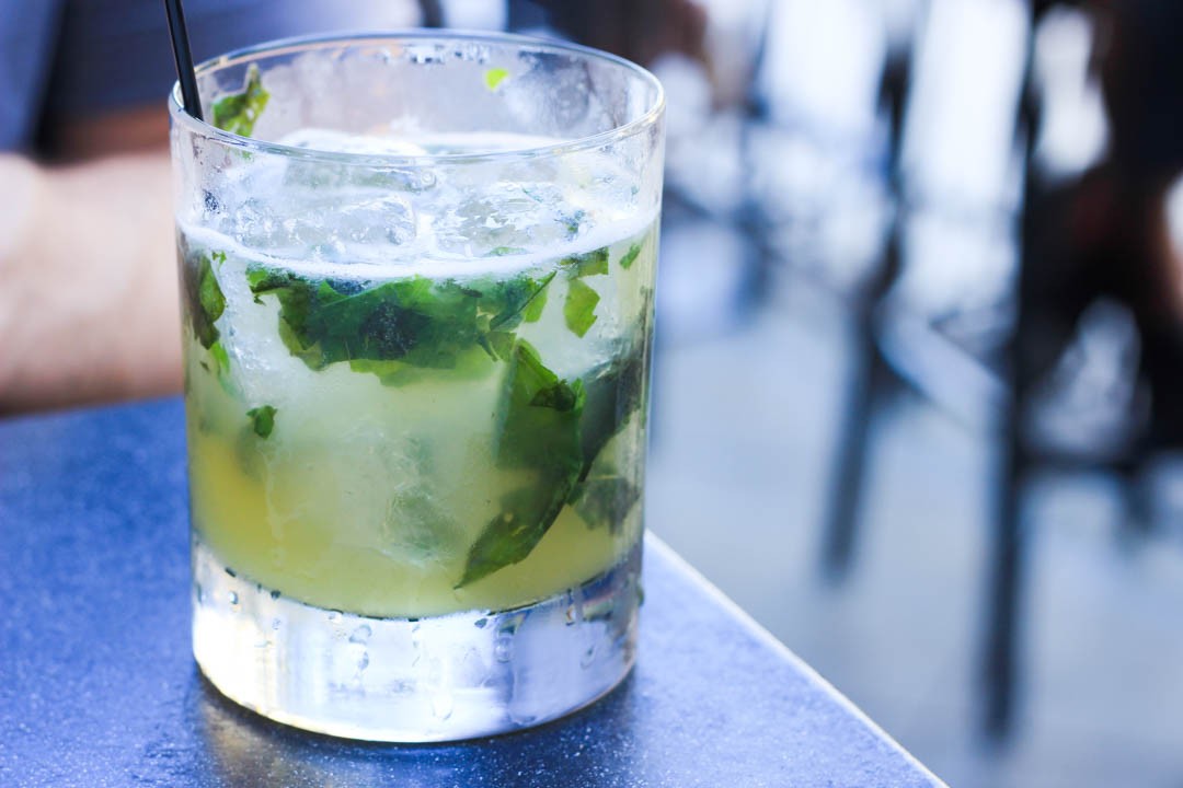 Basil Gimlet | A complete guide to happy hour in Downtown Santa Monica | $20 Date Los Angeles
